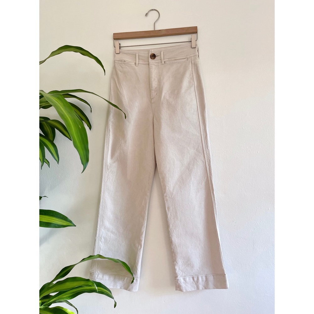 LOFT high waist wide leg denim